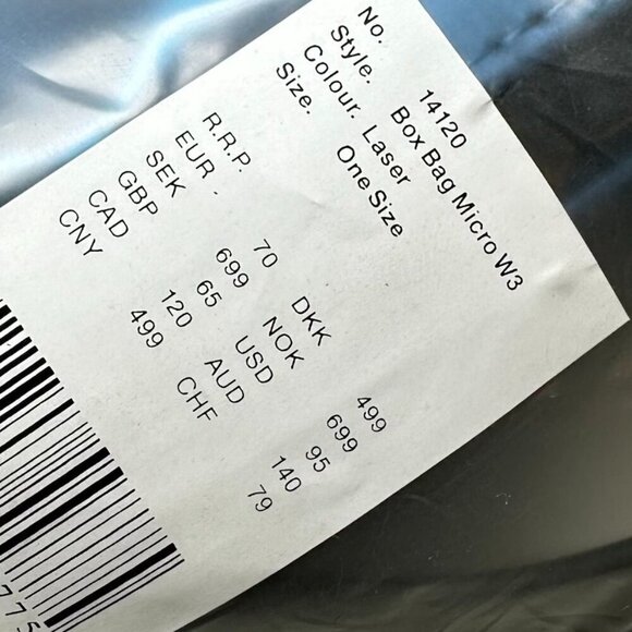 RAINS Box Bag Micro W3 Crossbody - Laser Blue NWT, Unisex - Picture 15 of 15